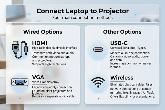 Laptop to Projector Connection Protocols